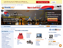 Tablet Screenshot of korea.tradekey.com