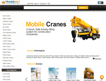 Tablet Screenshot of cranes.tradekey.com